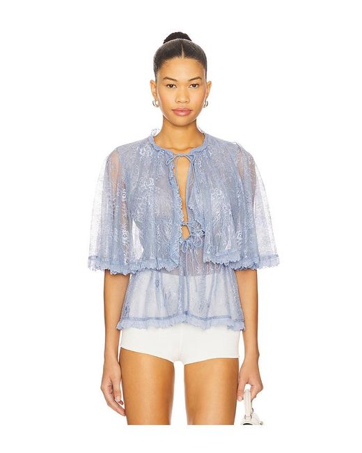 AKNVAS Blue Kurzarm-Oberteil Leah