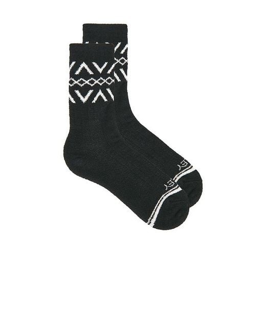 Varley Black Chadwick Fairisle Sock