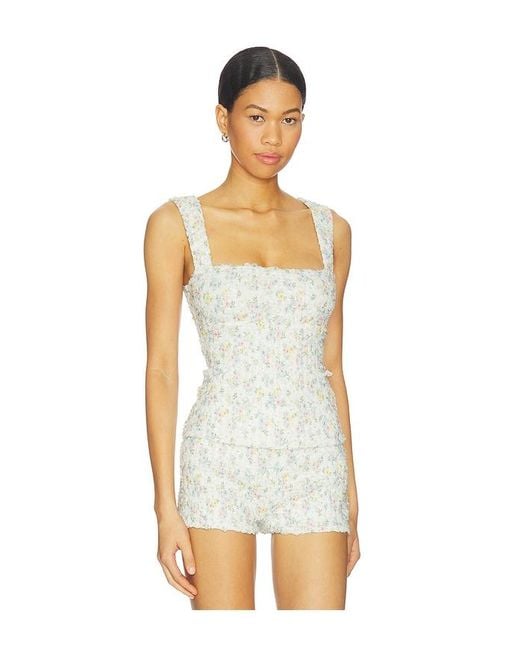 MAJORELLE White Lilia Top
