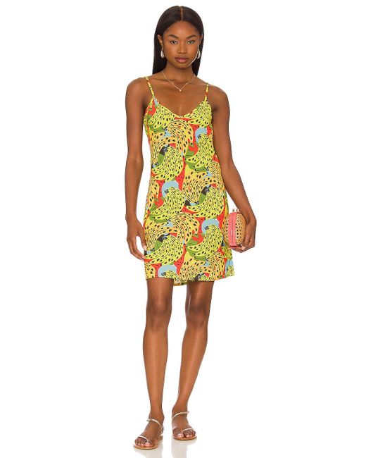 It's Now Cool Synthetic Beach Dress in Yellow | Lyst