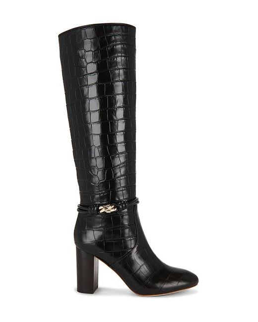 Loeffler Randall Black Goldy Knee High Boot