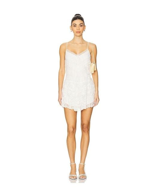 LoveShackFancy White Beauval Dress