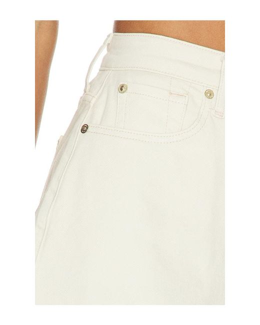 7 For All Mankind White Kori Shorts