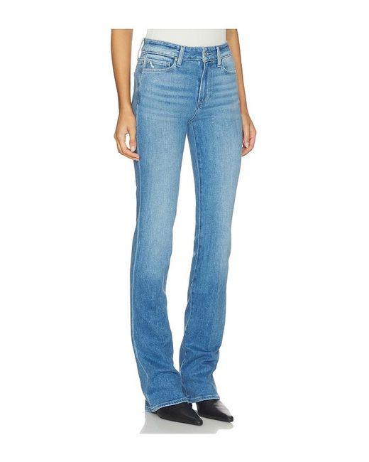 PAIGE Blue High Rise Manhattan Boot Jeans