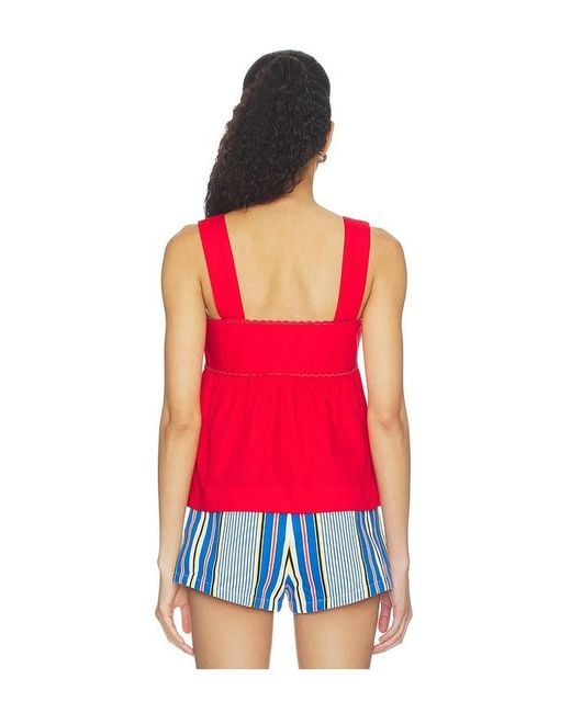 Ciao Lucia Red Ander Top