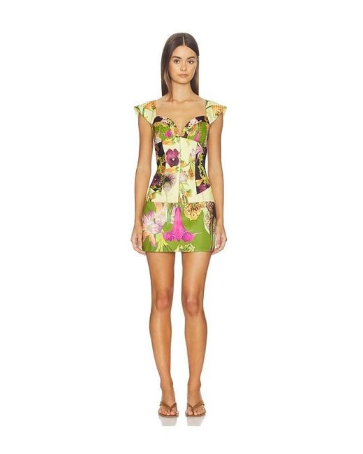 Muma World Yellow Celine Mini Dress