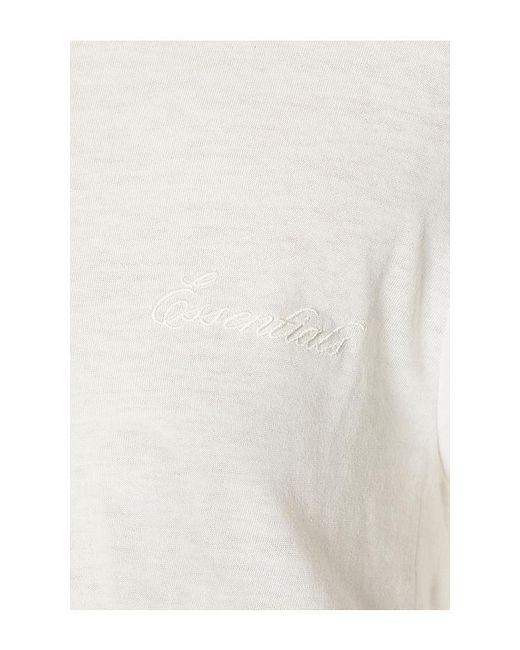 Fear Of God White Classic Fit Long Sleeve Tee