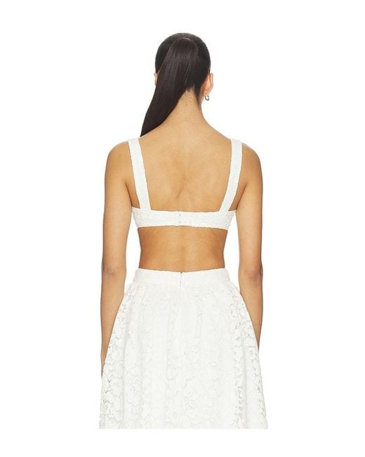 Lovers + Friends White Teagan Top