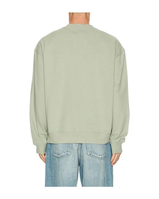 AllSaints Green Asher Crew Neck Sweatshirt for men