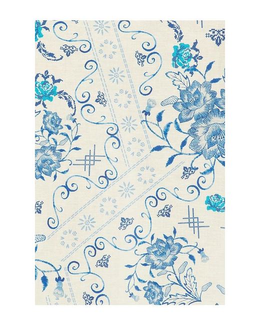 Agua Bendita White Indira Bleu Dress