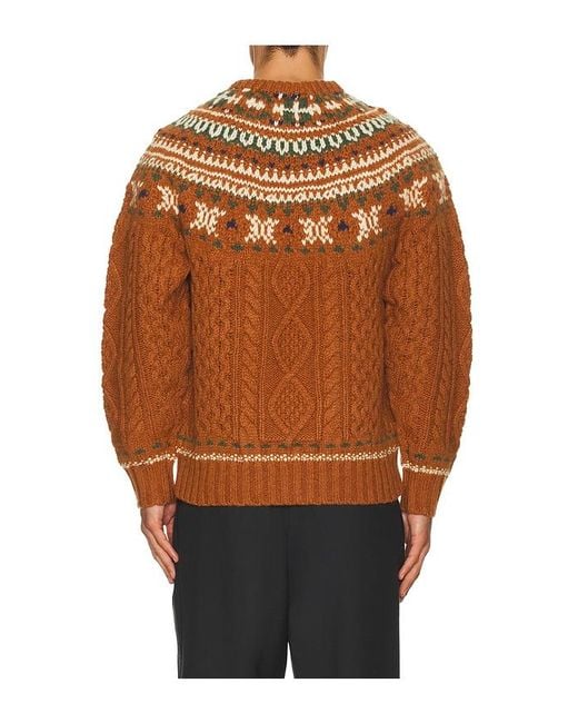 Jersey En Color Marrón Talla (También En S, M) Beams Plus de hombre de color Orange