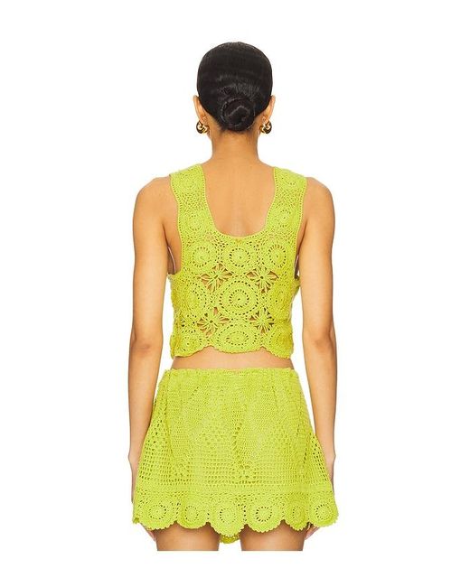 PQ Swim Yellow Aria Top