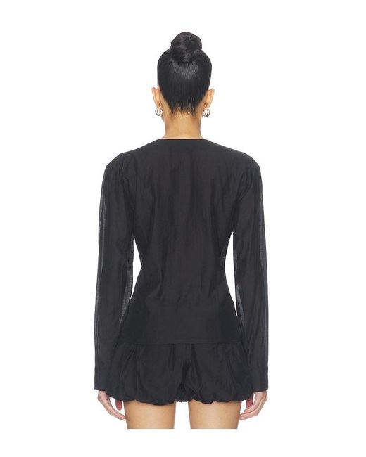Lovers + Friends Black Caden Blouse