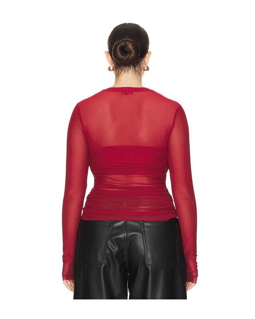 AFRM Red Sandrine Top