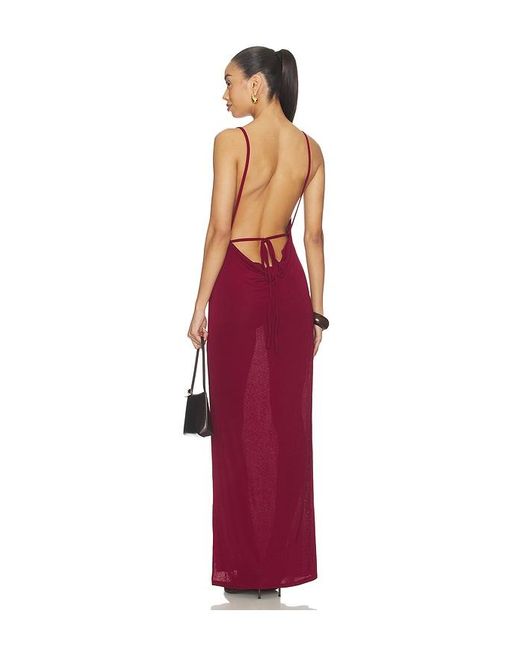 SNDY'S Red Joy Maxi Dress