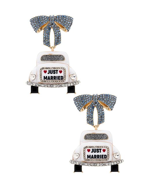 BaubleBar Just Married Car イヤリング White