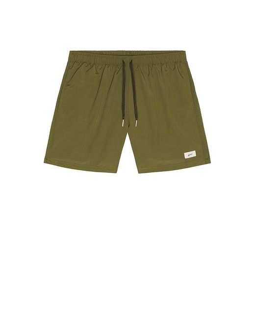 Bather Green Solid Classic Swim Trunk for men