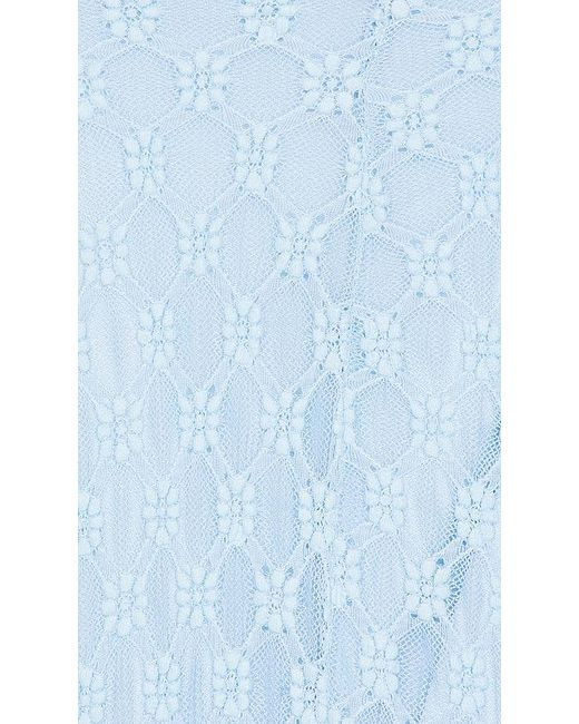 Bardot Blue Adoni Mesh Midi Dress