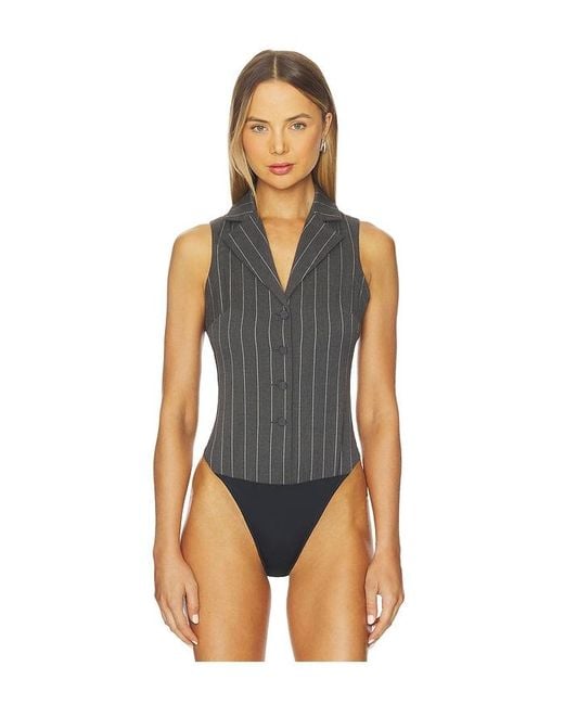 Fleur du Mal Blue Maxwell Bodysuit