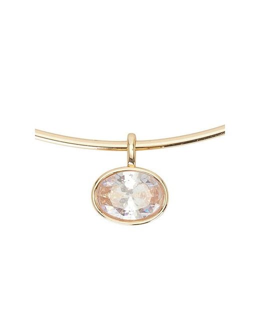 BaubleBar Metallic Jelane Gem Collar Necklace