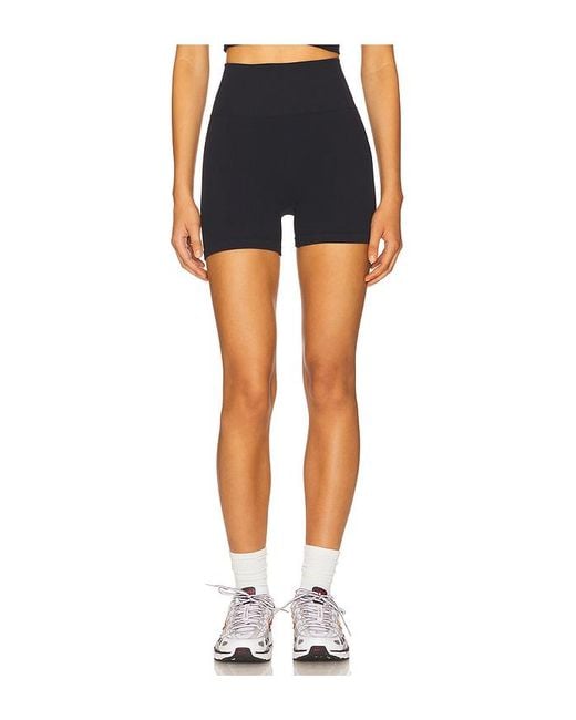 WellBeing + BeingWell Blue Stretchwell Valle 4 Inch Bike Short