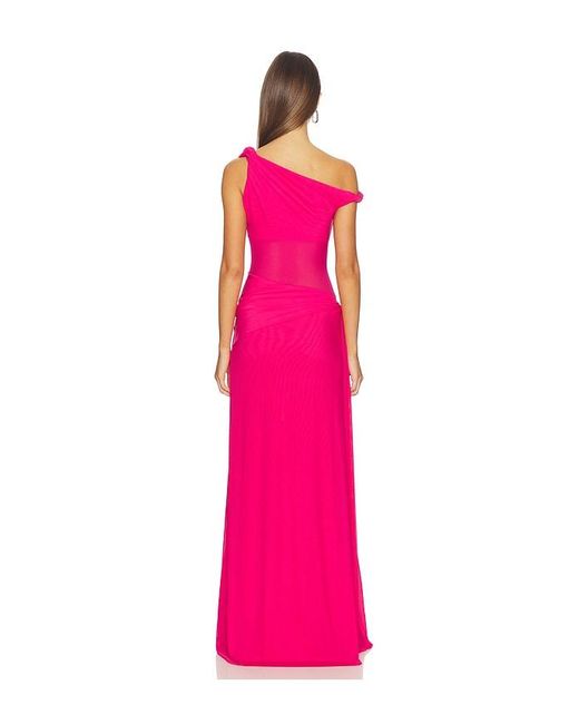 Misha Pink The Sisal Mesh Dress