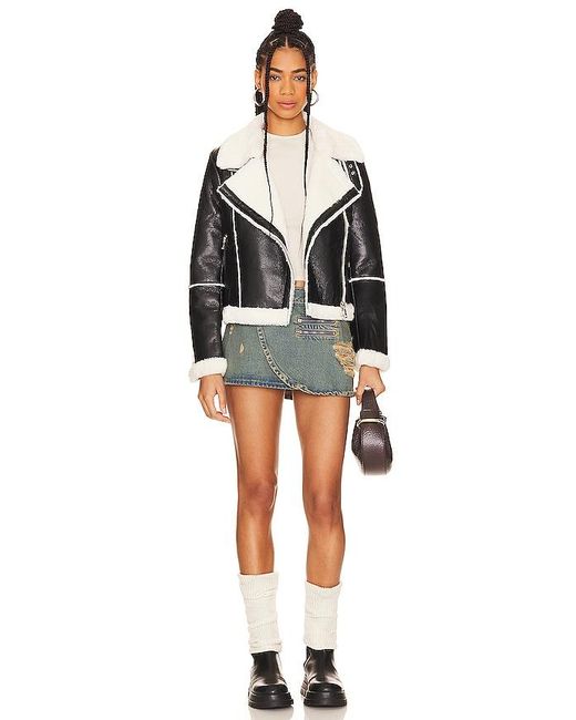 superdown Black Genna Zip Up Jacket