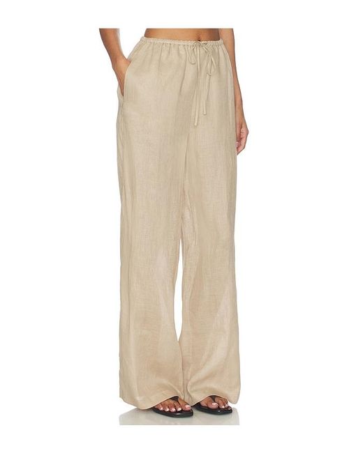 FRAME Natural The Linen Lounge Pant