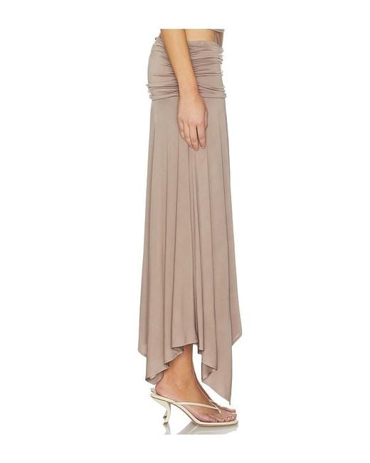 Nbd Gray Niya Midi Skirt