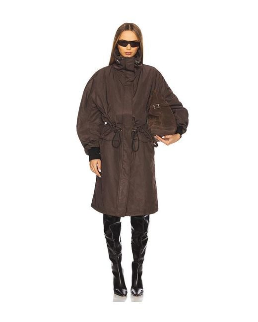 The Attico Brown Long Coat