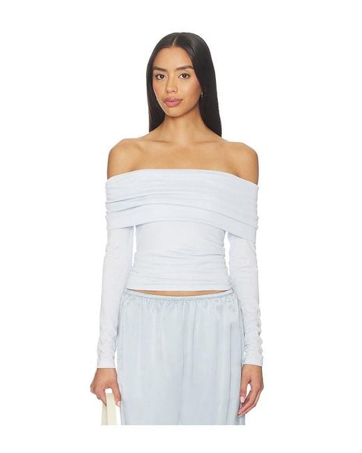 Astr White Margie Top