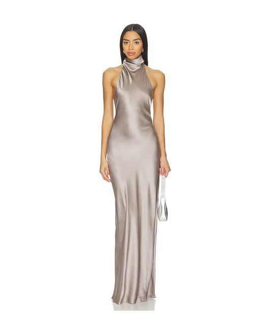 Amanda Uprichard Natural Santana Gown