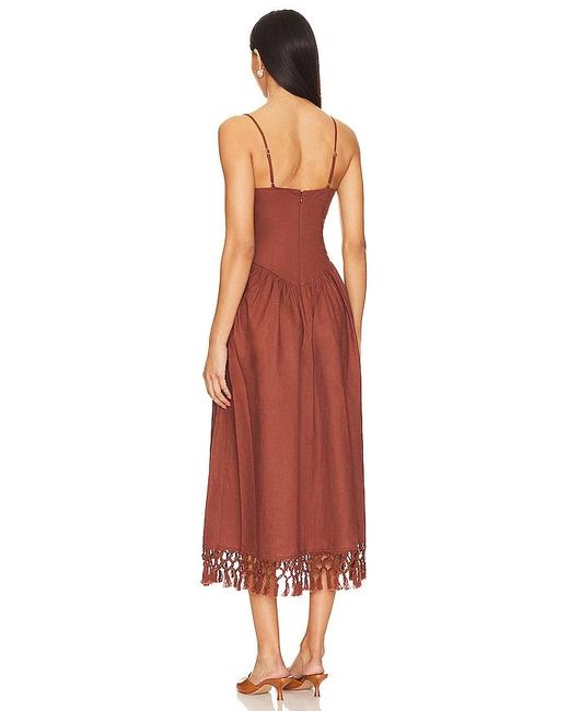 Tularosa Red Lexi Midi Dress