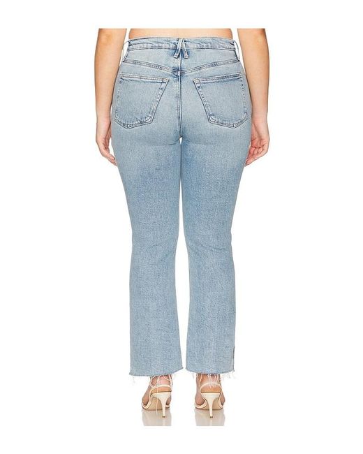 GOOD AMERICAN Blue Good Standard Kick Flare Jeans