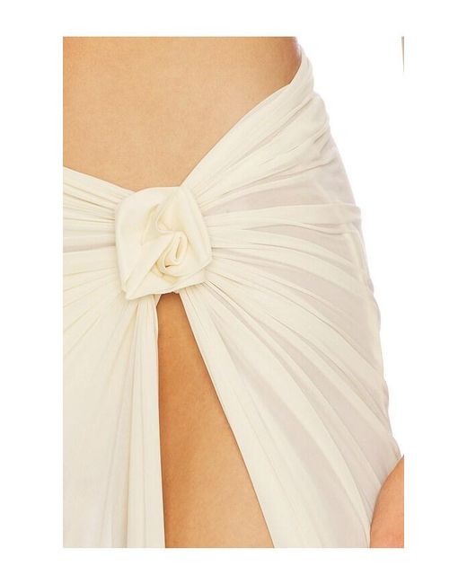 Maygel Coronel White Pollera Skirt
