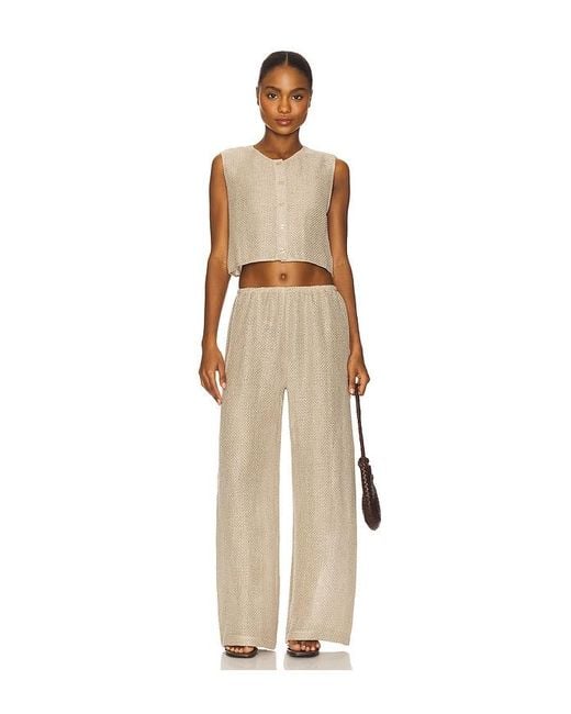 Leset Natural Stella Wide Leg Pant