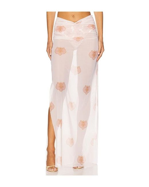 Shani Shemer White Angelina Maxi Skirt