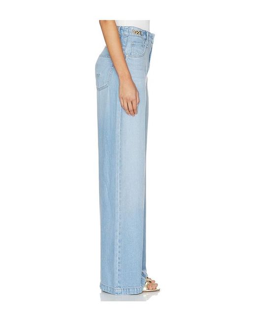 Hudson Blue James High Rise Wide Leg With Accent Hardware Jeans