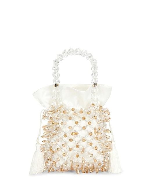 Emm Kuo Natural Beaded Pouch