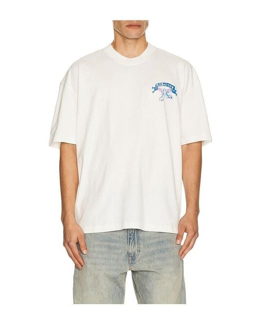 AllSaints White Cray Short Sleeve Tee for men