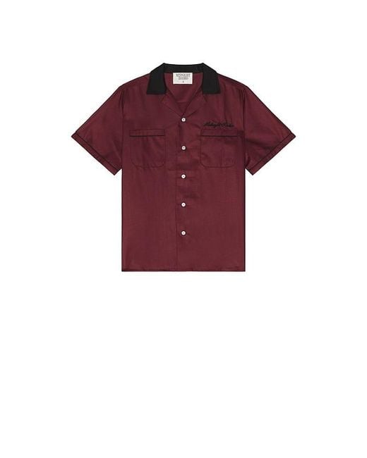 MIDNIGHT RODEO Red Bowler Shirt for men