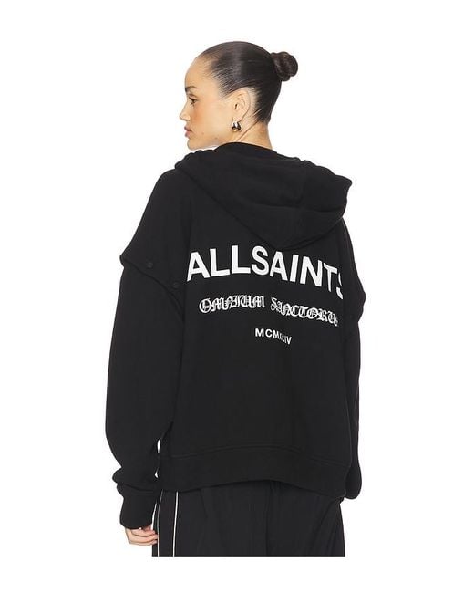 AllSaints Omnium Amphia Hoodie Black