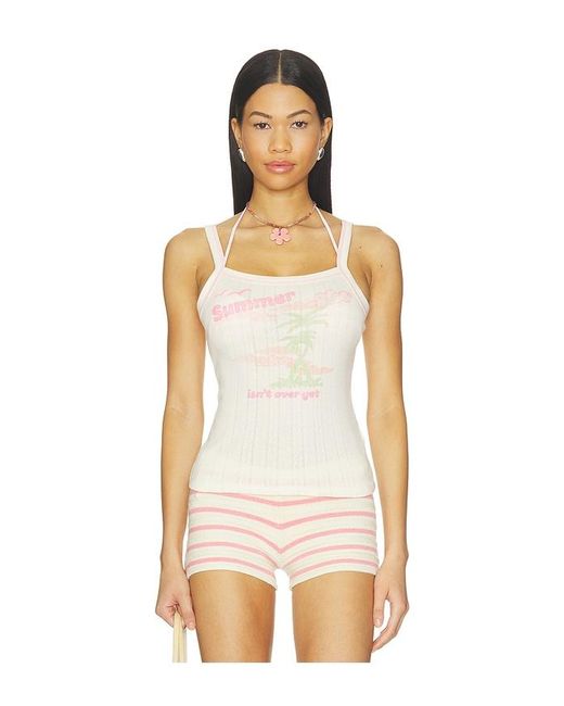 Frankie's Bikinis Natural Travel Pointelle Tank