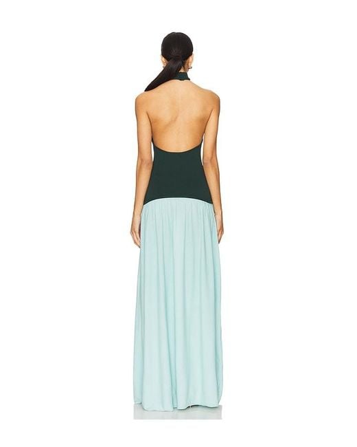 Vestido Halter Soglio En Color Bebe Azul Talla En Solid & Striped de color Blue