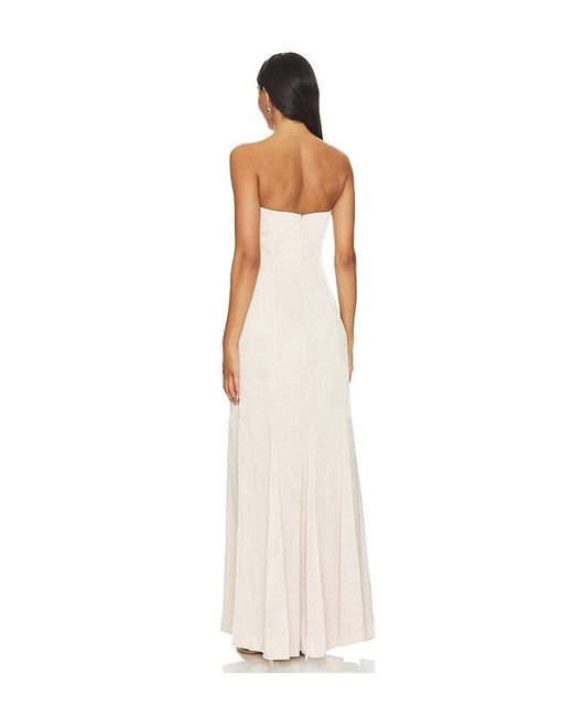 Lovers + Friends White Micah Gown