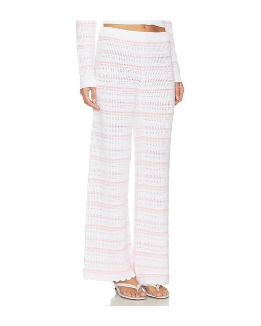 LoveShackFancy White Clarabeth Pants
