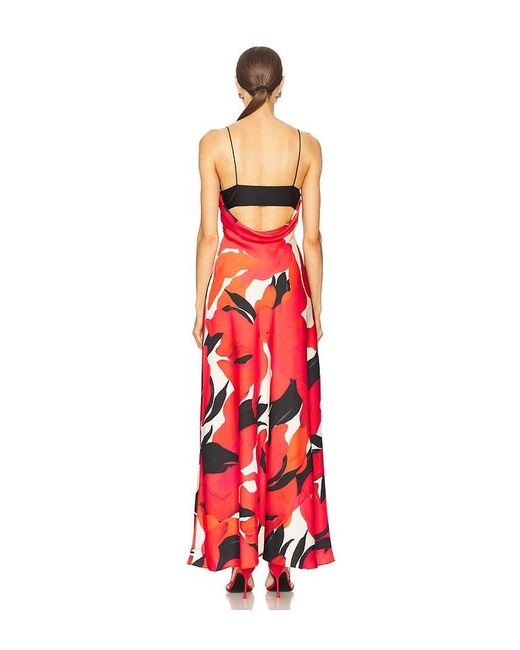 AMUR Red Alyina Gown