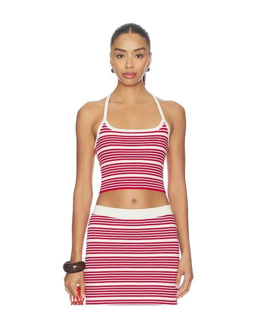 LSPACE Red Positano Top