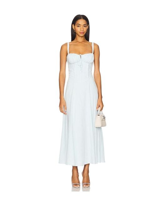 SNDY'S White X Revolve Alessia Drop Waist Dress