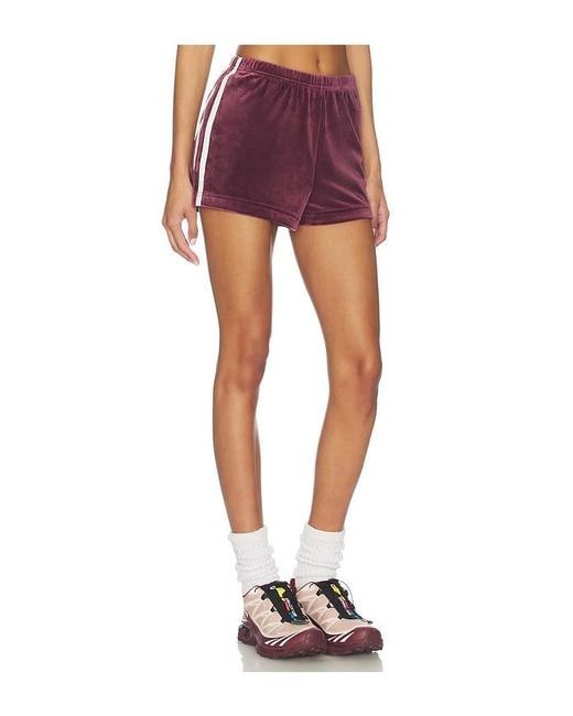 Splits59 Red Heritage Velour Short